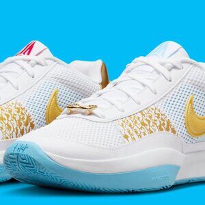 Nike Ja 1 Year of The Dragon Size 5.5 White/Aquarius Blue